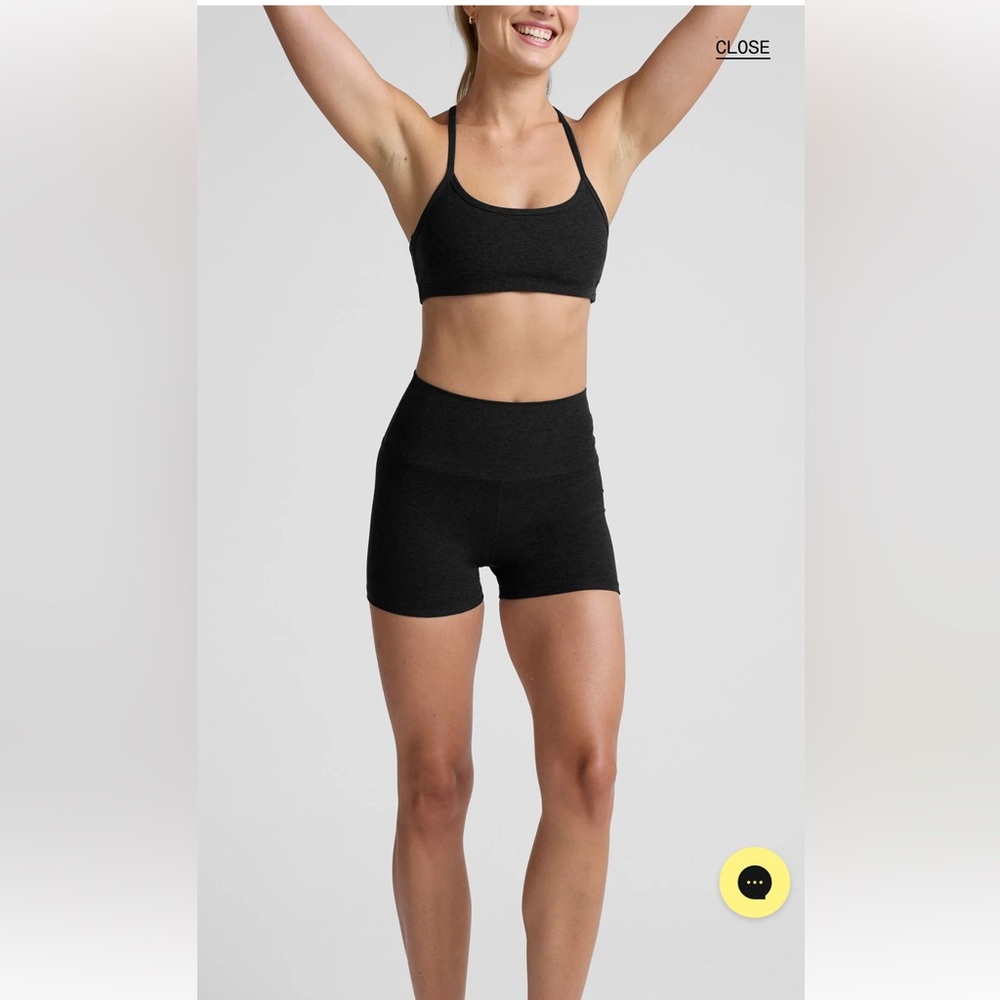 ❤️Beyond Yoga Keep the Pace Bike Short, Darkest Night